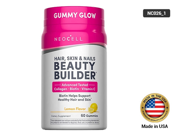 NeoCell Hair, Skin & Nails Beauty Builder – Collagen, Biotin & Vitamin C 60 Gummies