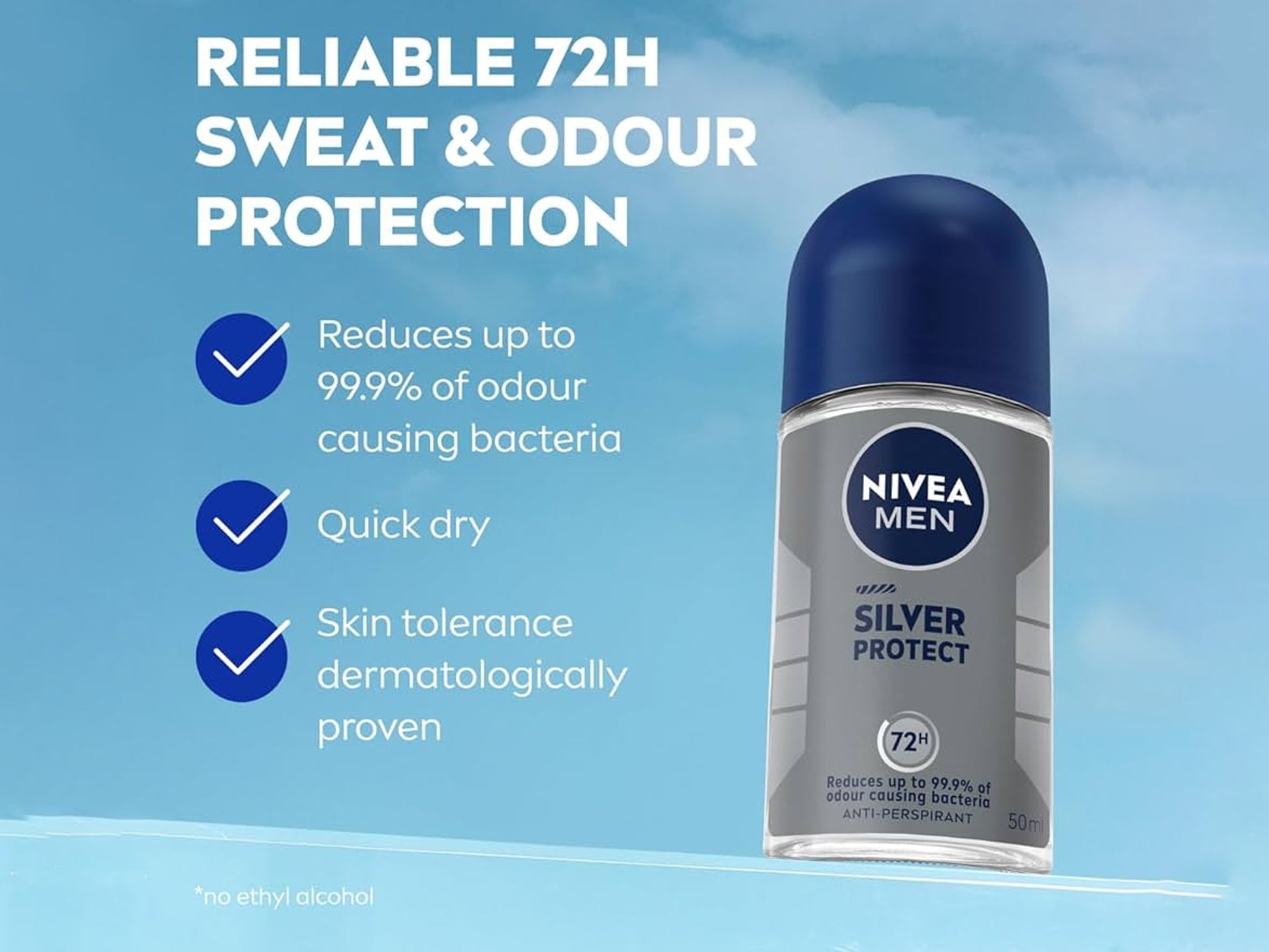Nivea Men Silver Protect Anti Perspirant 50ml in Sri Lanka
