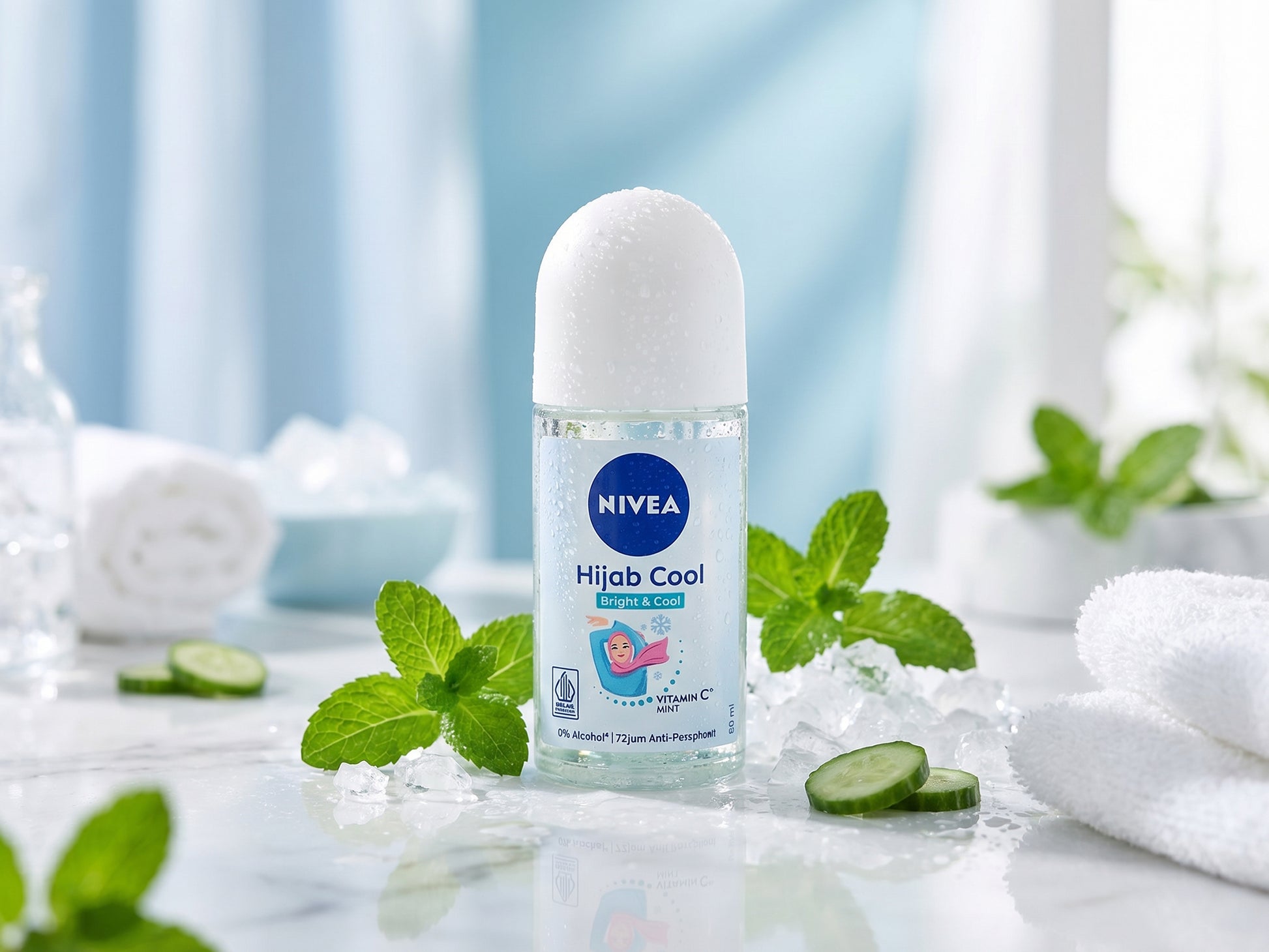 Nivea Brightening Hijab Cool Deodorant Roll On 50ml in Sri Lanka