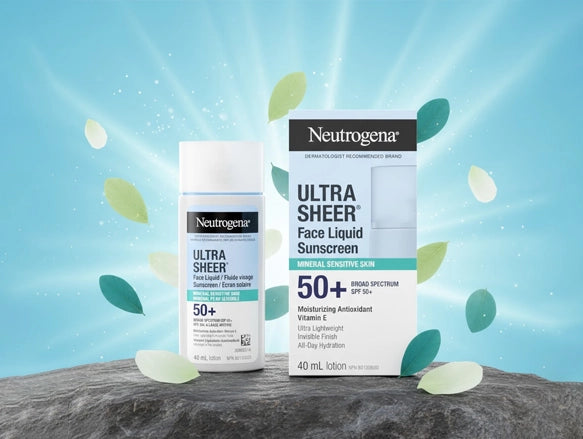Neutrogena Ultra Sheer Face Liquid Mineral Sunscreen SPF 50+ 40ml