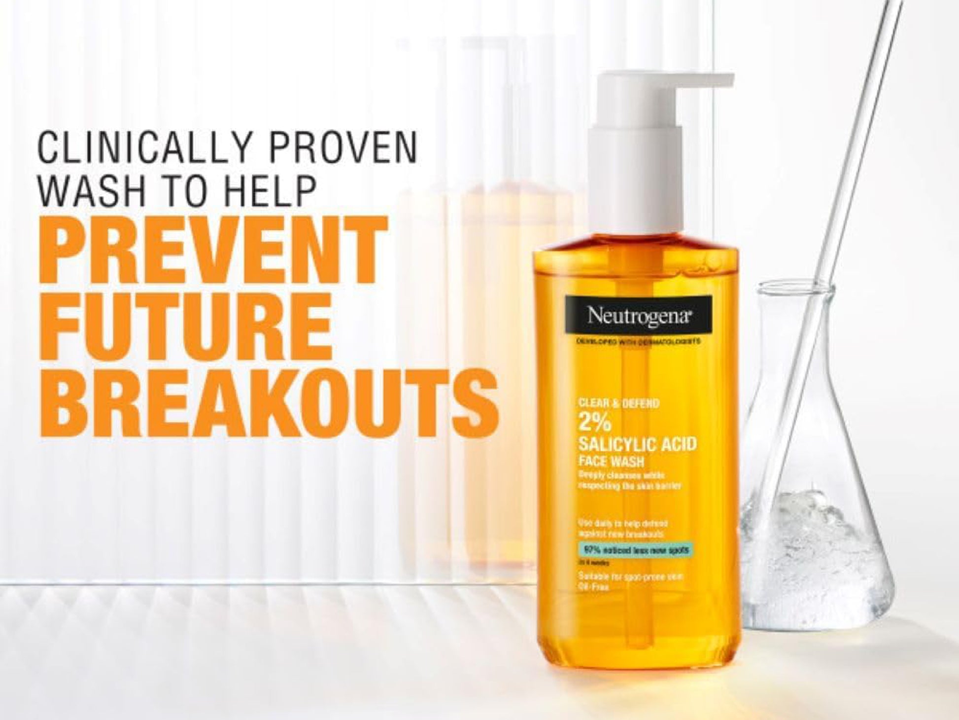 Buy Original Neutrogena Clear and Defend Facial Wash 200ml in Sri Lanka