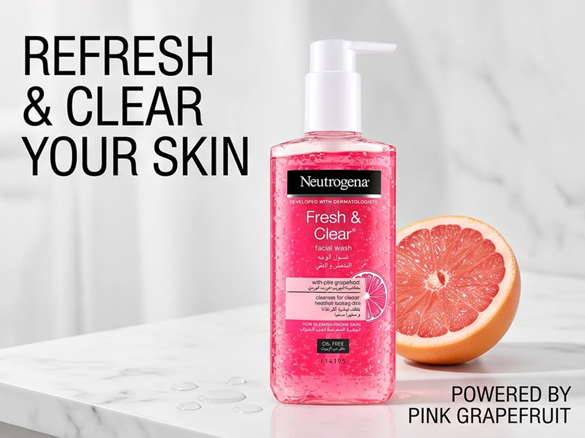 Neutrogena Clear &amp; Radiant Face Wash 200ml - Greece in Sri Lanka