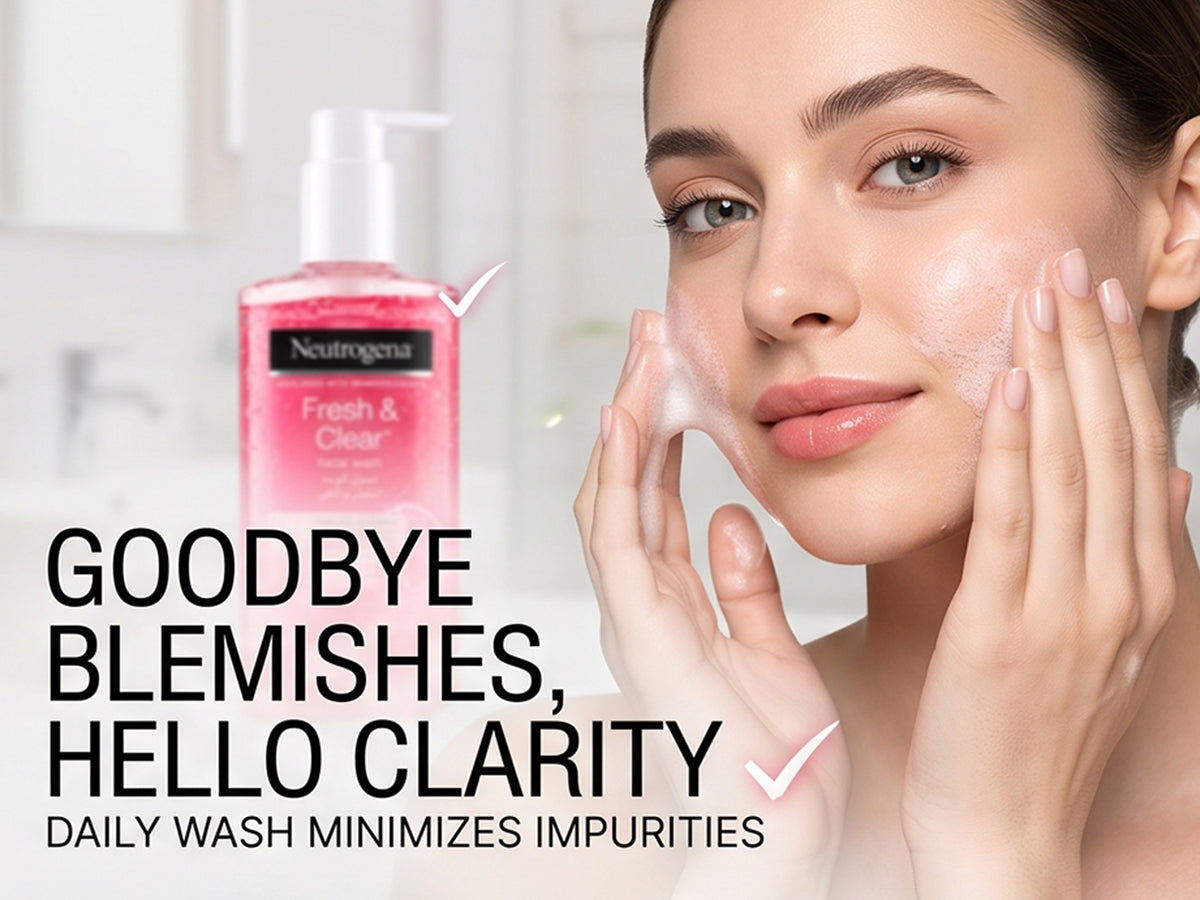 Neutrogena Clear &amp; Radiant Face Wash 200ml - Greece in Sri Lanka