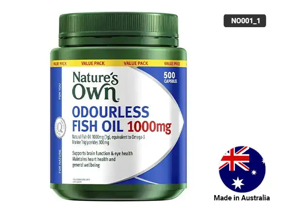 Natures Own Odourless Fish Oil 1000mg 500 Capsules in Sri Lanka