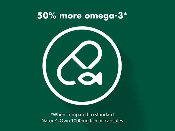 Natures Own Odourless Fish Oil 1500mg 500 Capsules