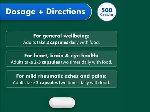 Natures Own Odourless Fish Oil 1500mg 500 Capsules