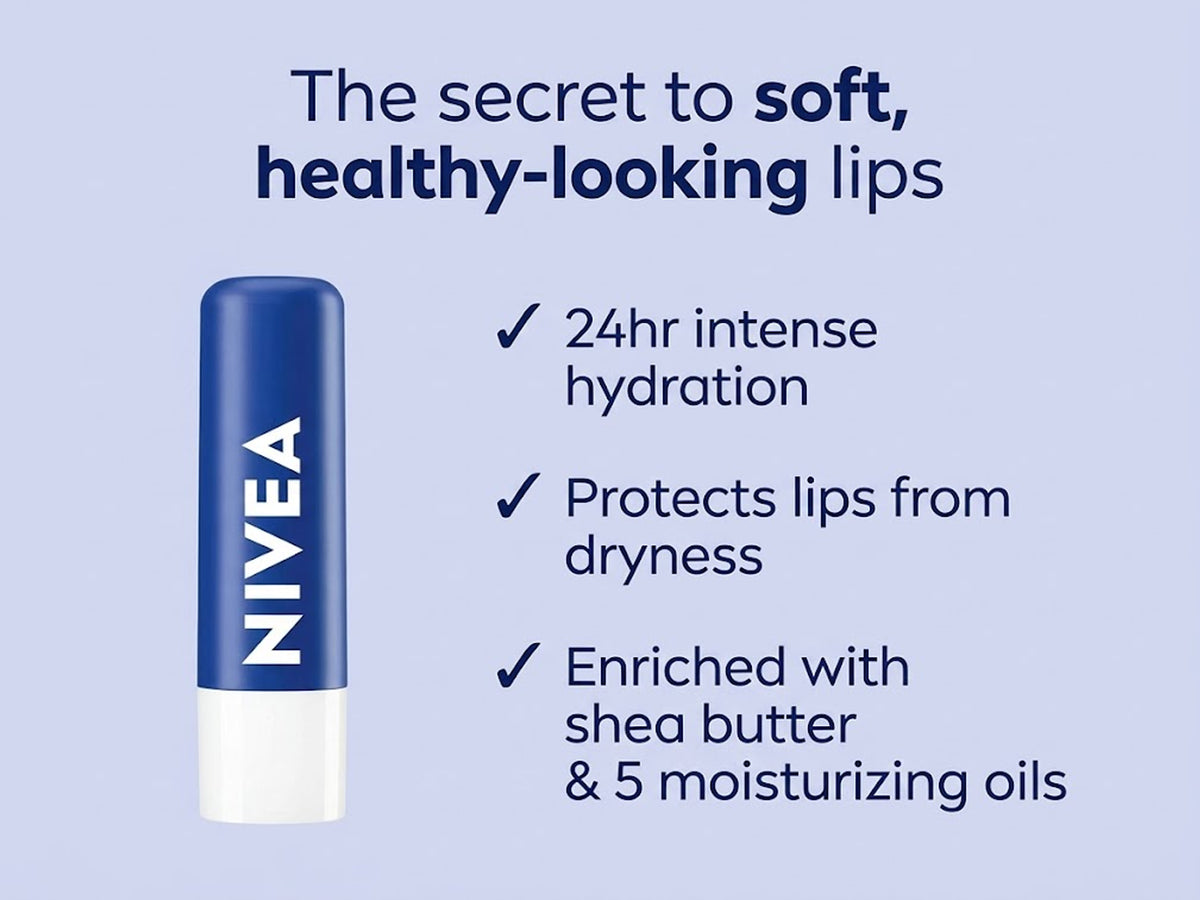 Nivea Essential Lip Balm With Shea Butter and Jojoba Oil in Sri Lanka