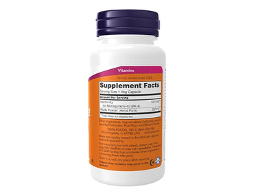 Now Vitamin K-2 100mcg 100 Veg Capsules