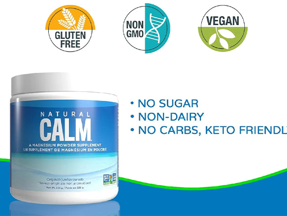 Natural Calm Magnesium Powder Original Unflavored 226g - USA in Sri Lanka