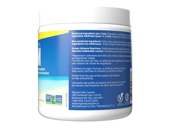 Natural Calm Magnesium Powder Sweet Lemon Flavor 226g - USA in Sri Lanka