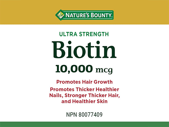 Natures Bounty Biotin 10000mcg 150 Softgels - CANADA in Sri Lanka