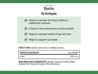 Natures Bounty Biotin 10000mcg 150 Softgels - CANADA in Sri Lanka