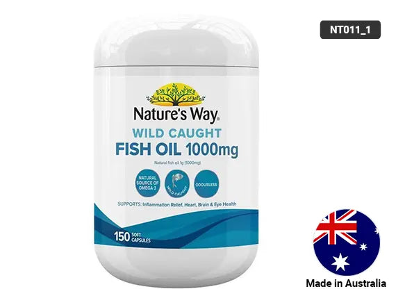 Natures Way Wild Caught Fish Oil 1000mg 150 Soft Capsules in Sri Lanka