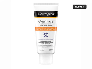 Neutrogena Clear Face Oil Free SPF 50 Sunscreen 88ml in Sri Lanka 