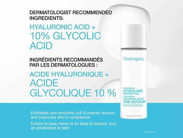 Neutrogena Hydro Boost Glycolic Acid Overnight Peel 94ml - CANADA in Sri Lanka 