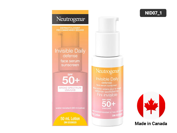 Neutrogena Invisible Daily Defense Face Serum Sunscreen SPF 50+ 50ml in Sri anka