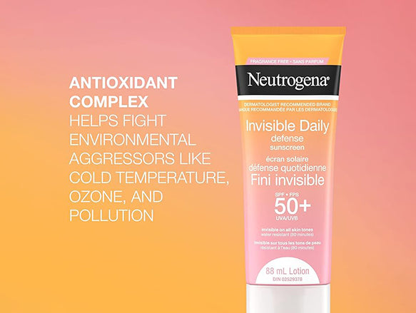 Neutrogena Invisible Daily Defense Sunscreen SPF 50+ 88ml - CANADA in Sri Lanka