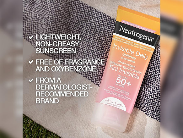 Neutrogena Invisible Daily Defense Sunscreen SPF 50+ 88ml - CANADA in Sri Lanka