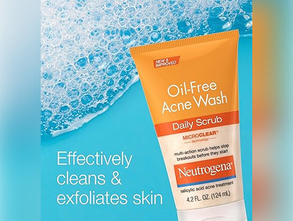 Neutrogena Oil-Free Acne Wash Daily Scrub 125ml - USA - 070501028209 in Sri Lanka