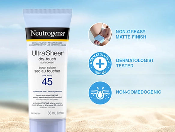 Neutrogena Ultra Sheer Dry-Touch Sunscreen SPF45 88ml - CANADA in Sri Lanka