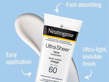 Neutrogena Ultra Sheer Face Sunscreen SPF60 88ml - CANADA in Sri Lanka