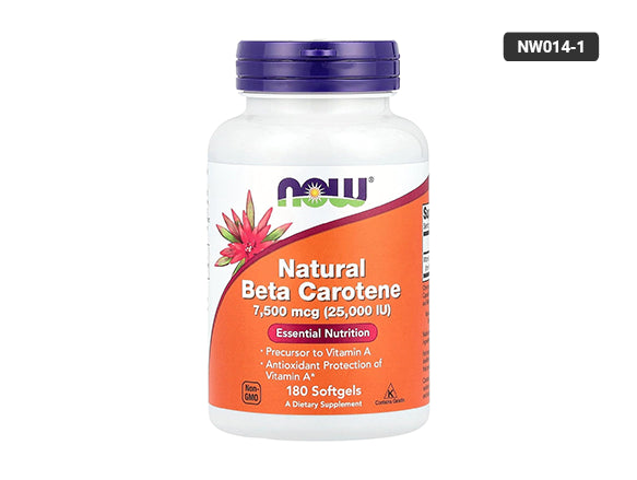 Now Beta Carotene 7500mcg 180 Softgels in Sri Lanka 