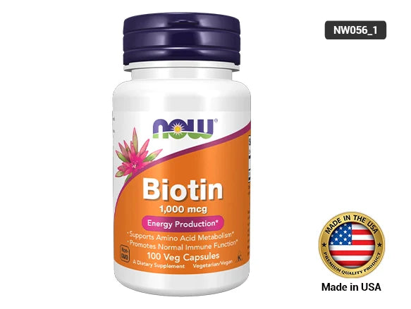 Now Biotin 1000mcg 100 Veg Capsules