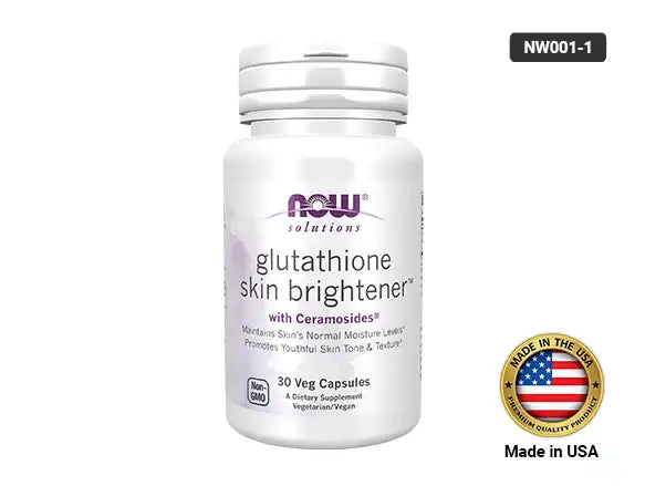 Now Glutathione Skin Brightener 250mg 30 Veg Capsules in Sri Lanka 
