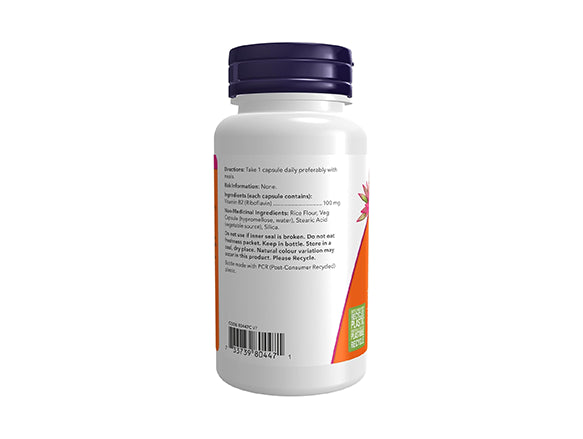 Now Vitamin B-2 100mg 100 Capsules - CANADA in Sri Lanka