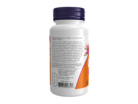Now Vitamin C 500mg Antioxidant Protection - 100 Tablets - USA in Sri Lanka