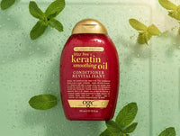 OGX Frizz Free Keratin Smoothing Oil Conditioner 385ml in Sri Lanka