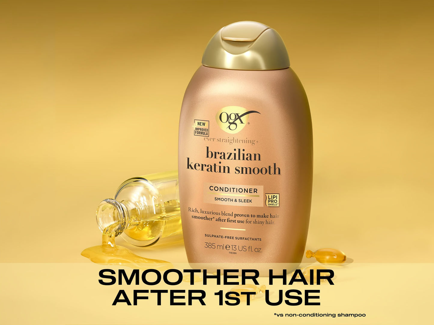 OGX Brazilian Keratin Smooth Conditioner 385ml in Sri Lanka