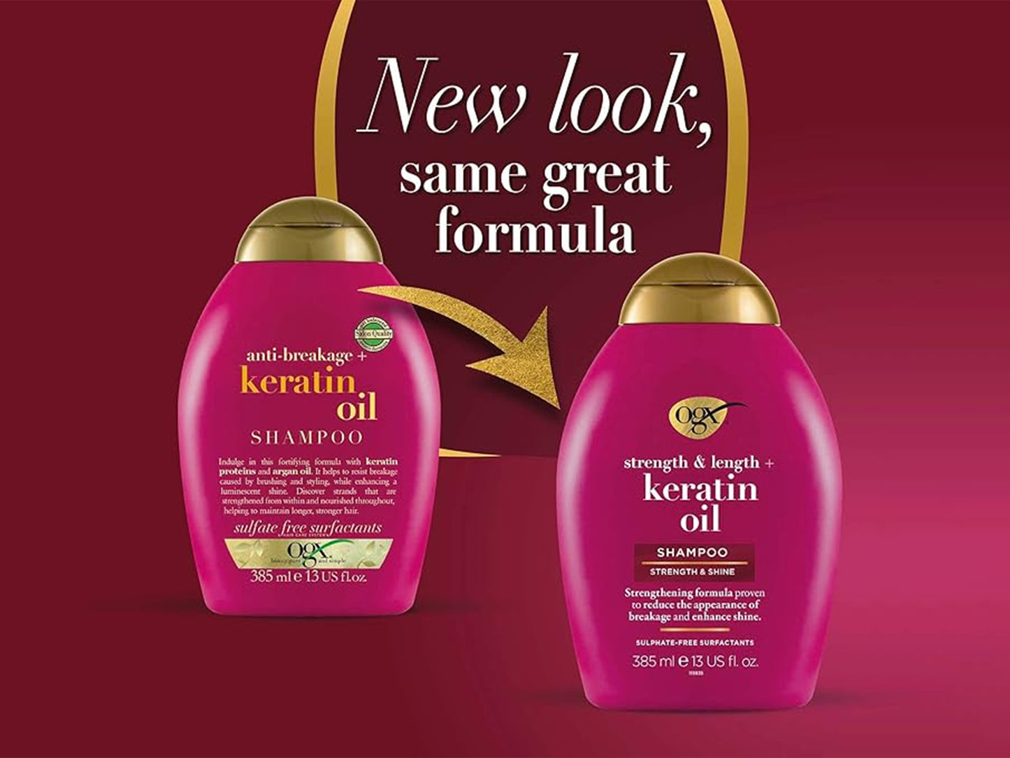 OGX Keratin Oil Shampoo 385ml in Sri Lanka