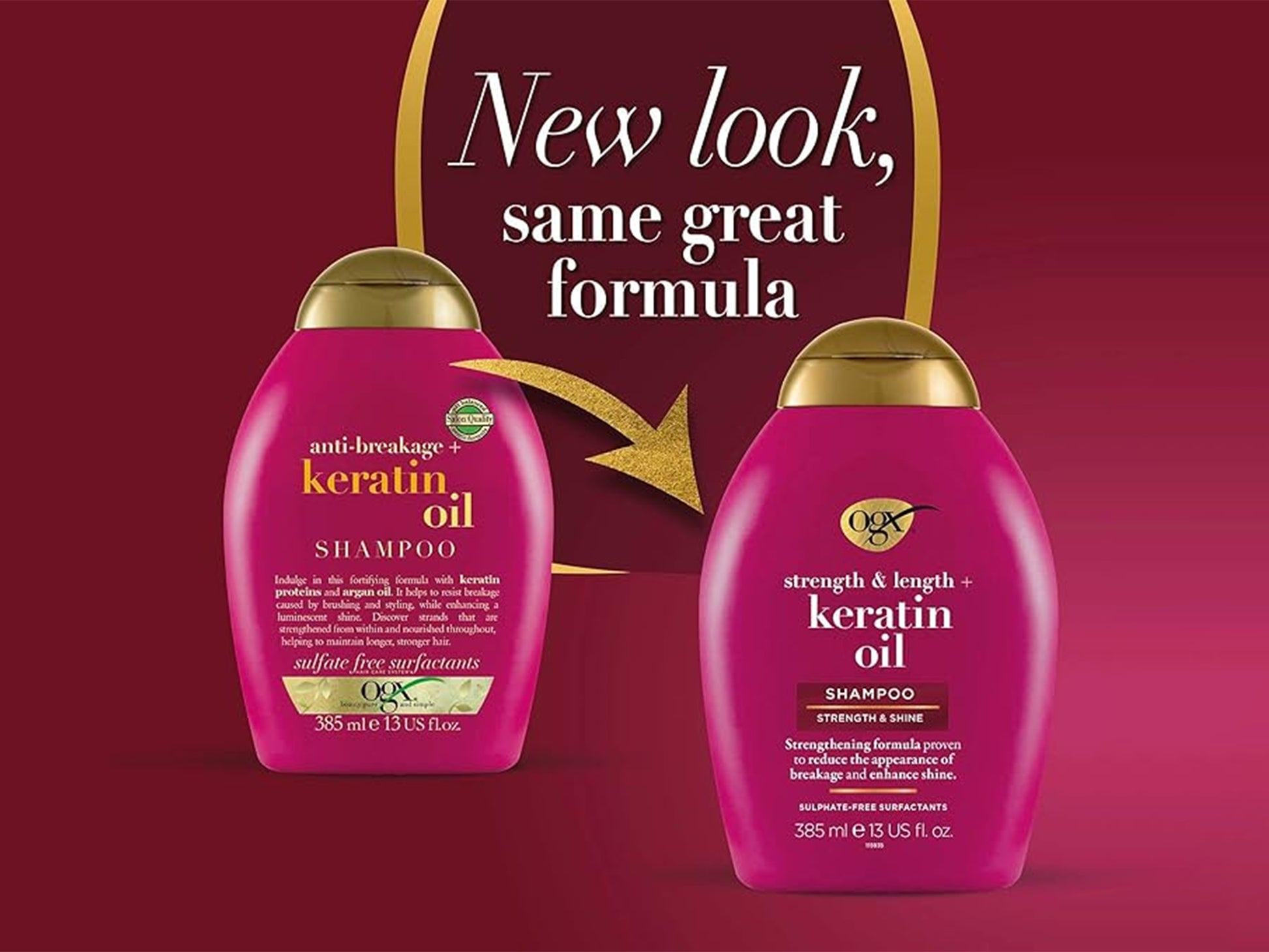 OGX Keratin Oil Shampoo 385ml in Sri Lanka