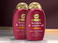 OGX Frizz Free + Keratin Smoothing Oil Shampoo 385ml in Sri Lanka