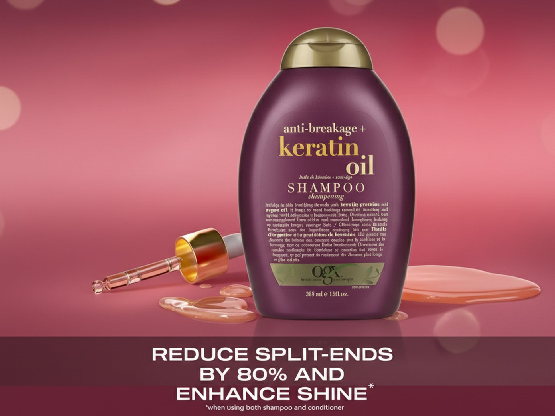 OGX Anti-Breakage Keratin Oil Shampoo 385ml in Sri Lanka