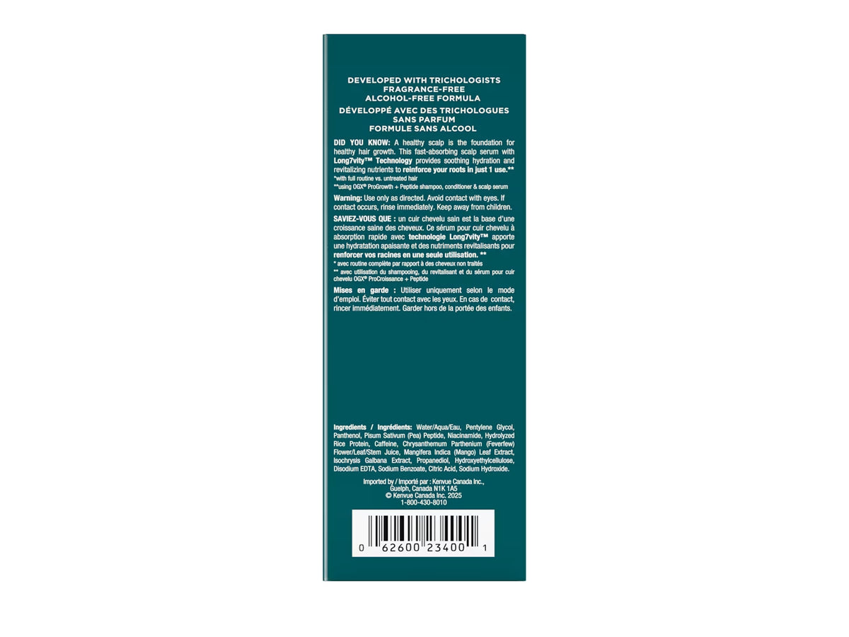 OGX ProGrowth + Peptide Scalp Serum 10ml in Sri Lanka