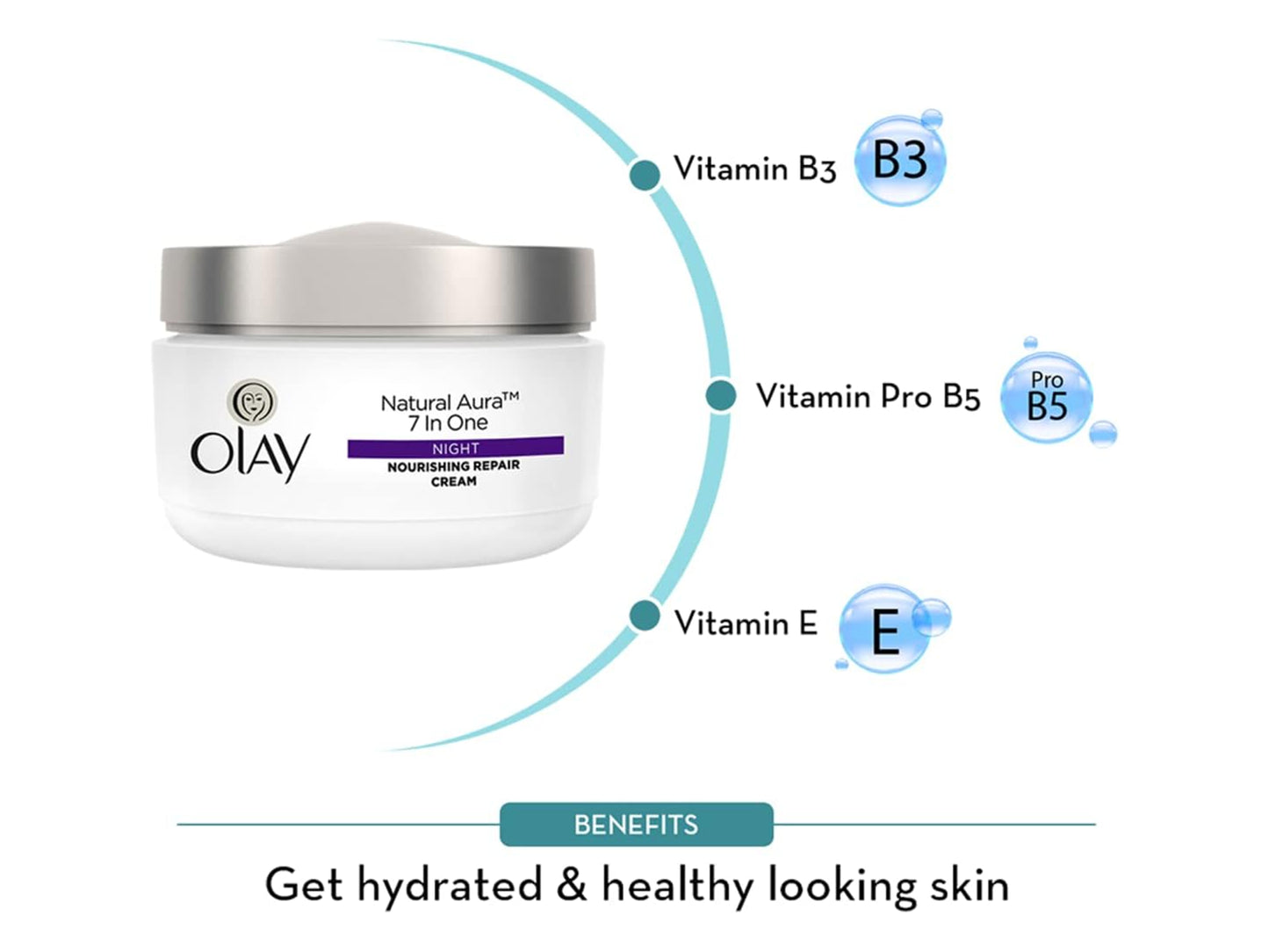 Olay Natural Aura 7 In One Night Nourishing Repair Cream 50g in Sri Lanka