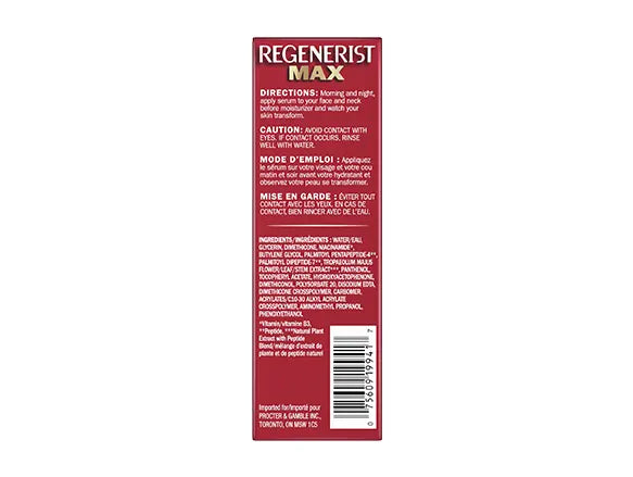 Olay Regenerist Max Wrinkle Serum 40ml - CANADA in Sri Lanka