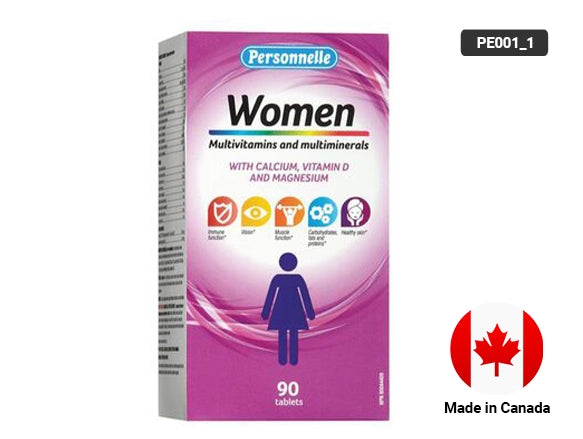 Personnelle Women Multivitamins & Multiminerals 90 Tablets - CANADA - 055989063331