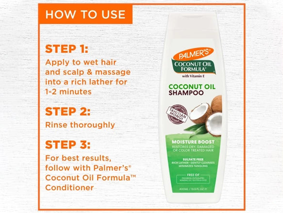 Palmers Coconut Oil Shampoo 400ml - USA in Sri Lanka 