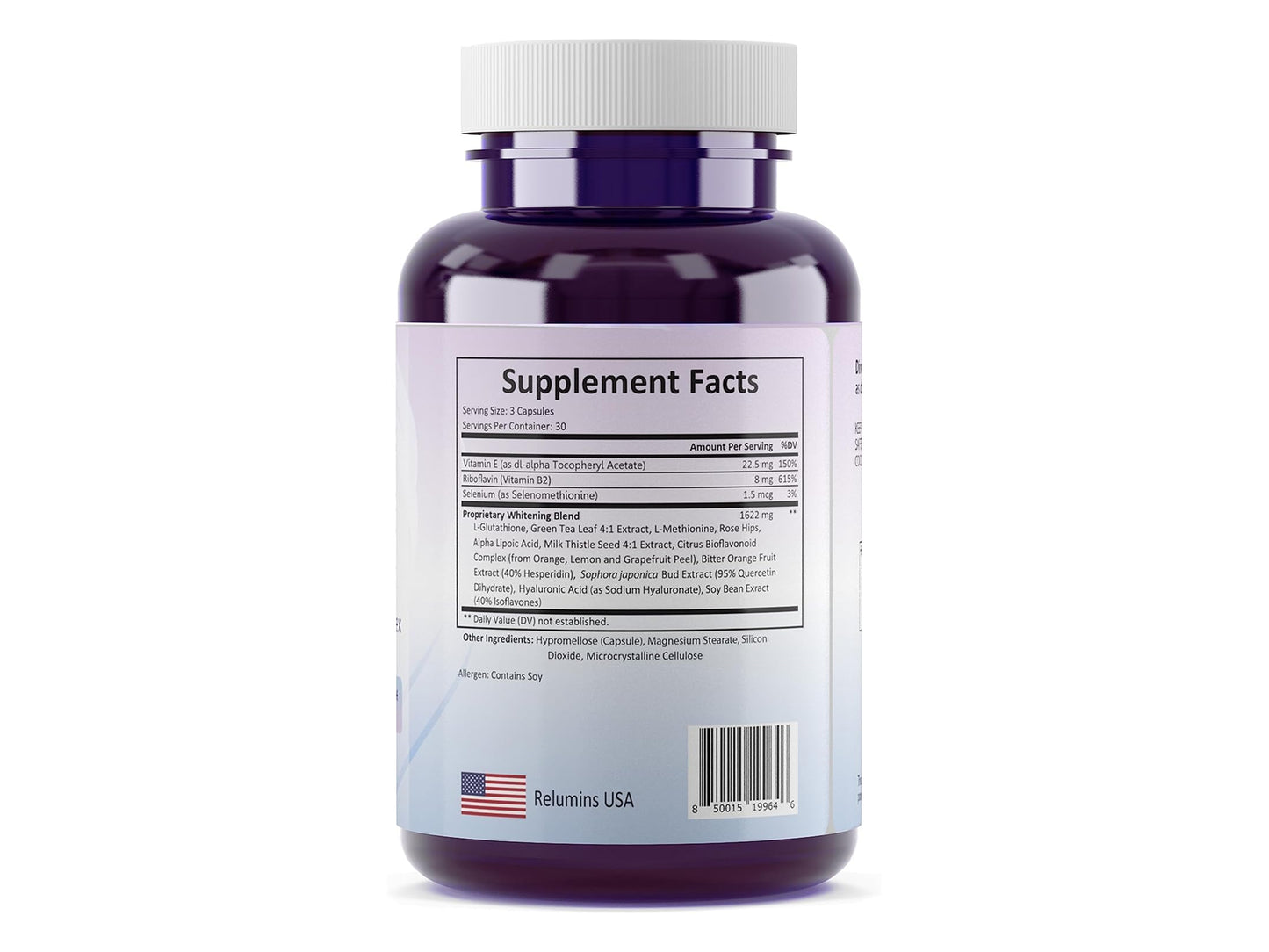 Relumins Advance White 1650mg Glutathione Complex 90 Capsules in Sri Lanka