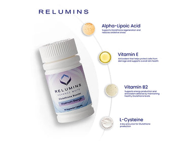 Relumins Advance White Glutathione Booster - Max Strength 30 Veg Capsules