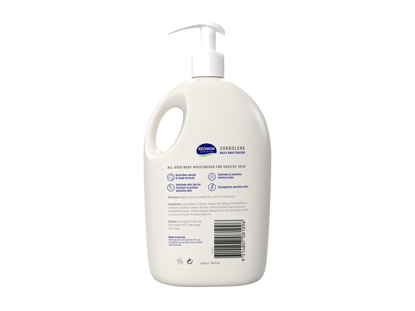 Redwin Sorbolene Daily Moisturiser Deep Body Nourishment 1l