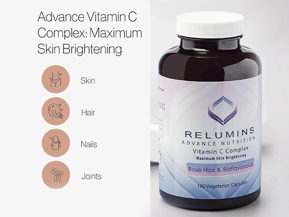Relumins Advance Nutrition Vitamin C Complex with Rose Hips &amp; Bioflavonoids 60 Capsules - USA in Sri Lanka
