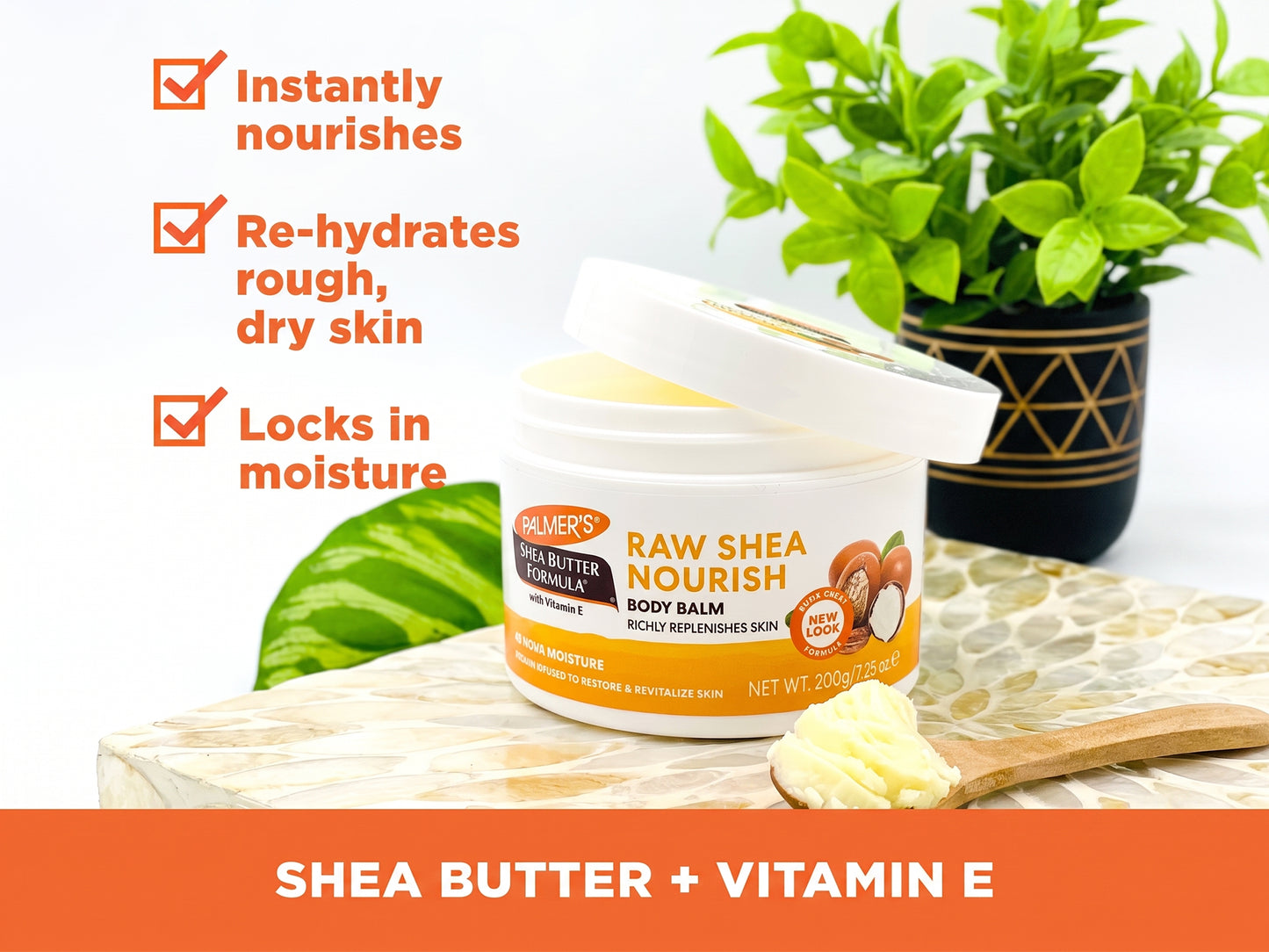 Palmers Shea Butter Formula Body Balm with Vitamin E 200g