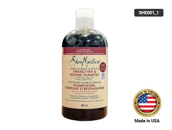 Shea Moisture Jamaican Black Castor Oil Strengthen and Restore Shampoo 384ml in Sri Lanka