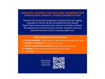 Palmers Skin Success Anti-Dark Spot Fade Night Cream 75g in Sri Lanka