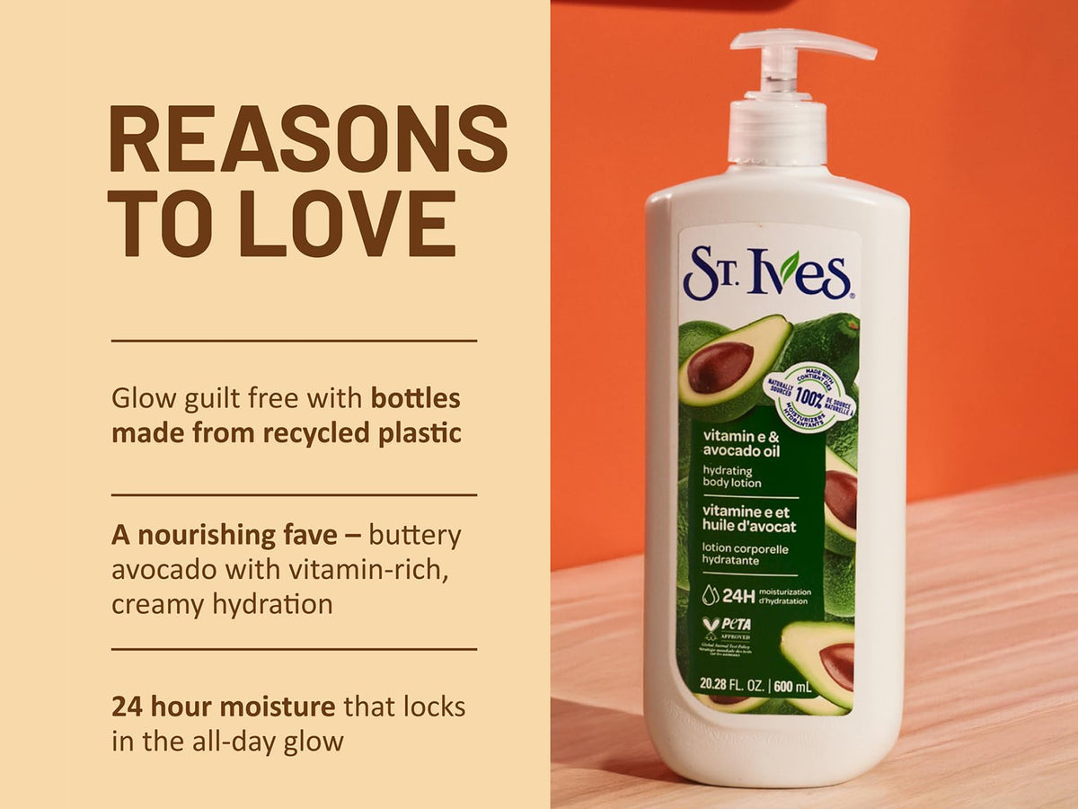 St Ives Vitamin and Avacado Oil Hydrating Body Lotion 600ml in Sri Lanka