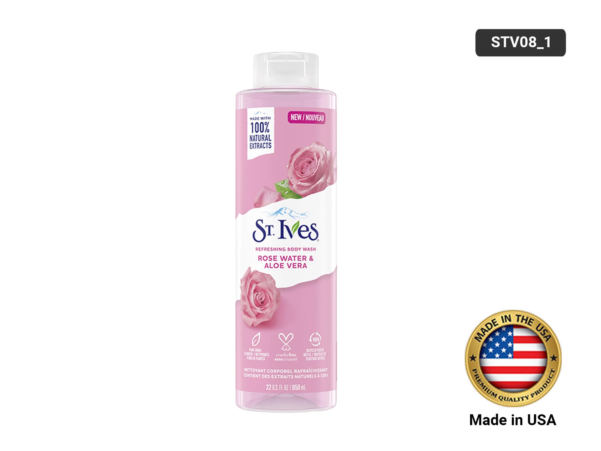 St. Ives Refreshing Body Wash with Rose Water and Aloe Vera 650ml in Sri Lanka